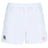 The EMB Canterbury San Joaquin Memorial Professional Polyester Rugby Short features an elastic waistband, convenient pockets, a black Canterbury logo on the left leg, and a red "M" Rugby logo on the right leg.