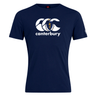 Show your rugby pride in the Canterbury Massachusetts CCC Flag Club T-shirt by WRS Canterbury, crafted from a comfy cotton blend and featuring the iconic white "CCC canterbury" logo with a small emblem inside.