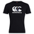 The Canterbury Massachusetts CCC Flag Club T-shirt by WRS Canterbury features the brand's white triple C logo and a small blue and gold emblem, all on soft cotton blend—perfect for showing your rugby pride.