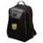 Black Burger Boys RFC Medium backpack by EMB Canterbury with the logo and a "Burger Boys RFC" badge, featuring mesh side pockets, multiple zippers, and padded laptop pocket.