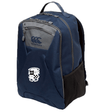 EMB Canterbury Rugby Football Club at Christopher Newport University Medium backpack with multiple zippers, a padded laptop pocket, and ergonomic shoulder straps.