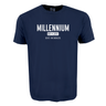 The WRS S&S Activewear Millennium Stadium Tee is navy blue with "MILLENNIUM RUGBY EST. MCMXCIX" in white on the front—a great choice of Welsh rugby merchandise for fans.