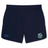The Naperville Crusaders Elite Woven Short by EMB Canterbury in navy blue showcases a Crusaders logo on the right leg and a Canterbury logo on the left, making it ideal for enhancing your training experience.