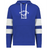 The WRS Augusta Nations of Rugby Namibia Jackson Way Hoodie is blue with white sleeve stripes, a front pocket, and "Namibia Rugby" plus an eagle graphic printed in white on the chest.