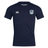 Navy blue CSU Monterey Bay Otter Rugby Club Dry Tee by EMB Canterbury with canterbury logo on the right chest and a rugby team emblem on the left chest, featuring breathable fabric, displayed against a white background.