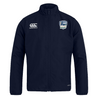 CSU Monterey Bay Otter Rugby Club Track Jacket by EMB Canterbury with logos on the chest, featuring a zip-up front and stand-up collar.