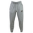 The NE Florida Touch RFC Leisure Sweatpant by EMB Canterbury features a gray color, elastic waistband, drawstring, and embroidered logos on both upper legs. It is crafted from organic cotton and recycled polyester and is showcased against a white background.