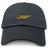 The Norwich University Women's Rugby Adult Low-Profile Cotton Twill Dad Cap by EMB S&S Activewear is a black dad cap with an embroidered yellow and maroon "N Women's Rugby" logo on the front.