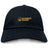 The Norwich University Women's Rugby Adult Low-Profile Cotton Twill Dad Cap by EMB S&S Activewear is a black hat with embroidered "Women's Rugby" team branding in yellow and maroon on the front.