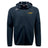 The Norwich University Women's Rugby Tempo Vapodri Full-Zip Hoodie by EMB Canterbury is a black zip-up hoodie with a hood, drawstrings, CCC VapoDri tech, the Canterbury logo on the right chest, and "Women’s Rugby" on the left chest.