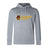 WRS Canterbury Norwich University Women's Rugby Club lightweight hoodie in light gray with a front kangaroo pocket and drawstrings, featuring "NZ WOMEN'S RUGBY" in gold and maroon on the chest.