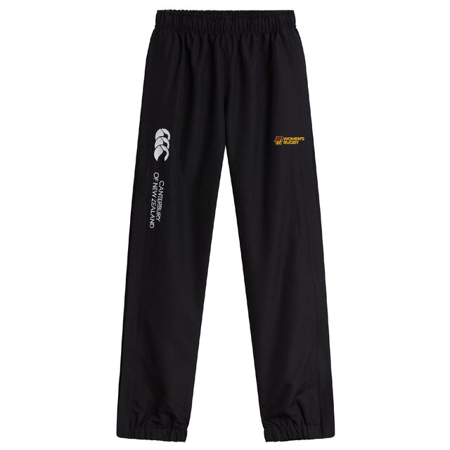 Stay comfortable and stylish in the Norwich University Women's Rugby Cuffed Hem Stadium Pant by EMB Canterbury, featuring an elastic waistband and branded detailing—ideal stadium pants for any women's rugby fan.