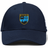 Navy blue New York Police Dept. Rugby Flexfit Drill Cap by Canterbury featuring an embroidered NYPD emblem with a crest, crossed pistols, a scale of justice, and a city skyline silhouette.