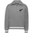 The EMB Augusta Women's Vintage New Zealand Heritage Prep Pullover features a gray quarter-zip design with white stripe accents, a black fern logo with "1884" on the left chest—capturing an iconic heritage style.