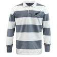 Men's EMB Mudoo Nations of Rugby New Zealand Vintage Hooped Classic Jersey with a collar.