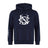 The UNC Rugby Club Hoodie by WRS Canterbury features a large white graphic logo on the chest and a smaller design on the left sleeve—ideal as a custom rugby hoodie for fans and players.