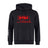 The Nebraska Youth Rugby Association Club Hoodie by WRS Canterbury features a red NYRA rugby ball logo on the front and three white left sleeve stripes—the ideal custom rugby hoodie for fans.