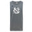 The UNC Rugby Tempo Vapodri Singlet by WRS Canterbury is a grey, sleeveless, moisture-wicking top made from recycled polyester, featuring a large white stylized logo and a small Canterbury logo on the front.