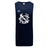 The UNC Rugby Tempo Vapodri Singlet by WRS Canterbury is a navy blue moisture-wicking athletic singlet with a white “NSC” logo on the front and a small Canterbury logo on the upper left chest.