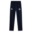 The UNC Rugby Stretch Tapered Pant by EMB Canterbury features an elastic waistband, two white front embroidered logos, straight leg design, and quick-dry fabric for all-day comfort.