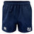 UNC Rugby Professional Polyester Rugby Short by EMB Canterbury in navy blue, featuring an elastic waistband, Canterbury logo on the left leg, and a white monogram on the right.