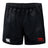 The Nebraska Youth Rugby Association Player’s Drill Short by EMB Canterbury features an elastic waistband, a white Canterbury logo on the left leg, and a red NYRA logo on the right—ideal for rugby drills in style and comfort.
