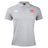 The Nebraska Youth Rugby Association Waimak Polo by EMB Canterbury is a light grey men's rugby polo with a white Canterbury logo on the right chest and a red NYRA logo on the left chest.