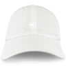 The League of Gentleman Adventurers Adult Low-Profile Cotton Twill Dad Cap by EMB S&S Activewear features a small circular logo and "LOGA" embroidered on the front, crafted from classic white cotton twill.