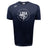 The WRS Canterbury League of Gentleman Adventurers Tempo Vapodri T-Shirt features a navy blue design with white "LOGA," compass graphic, and "League of Gentleman Adventurers" text—ideal as a moisture-wicking sports tee.