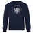 The League of Gentleman Adventurers Club Crew Sweatshirt by WRS Canterbury features ultra-soft navy fabric, a white “LOGA” compass and chest text, plus a small embroidered CCC logo on the sleeve.