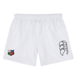 Explore our NYC British and Irish Selects Tactic Short by EMB Canterbury. These lightweight men's shorts, with a logo on the left and a stylized symbol on the right, are designed for peak performance and comfort on the field.