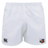 White NYC British and Irish Selects Advantage Rugby Shorts by EMB Canterbury with moisture-wicking technology, featuring an embroidered logo on the left and a Canterbury logo on the right.