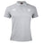The League of Gentleman Adventurers Waimak Polo by EMB Canterbury is a light grey men’s short-sleeve rugby shirt featuring a collar, three buttons, and two white chest logos, inspired by the classic Canterbury Waimak Rugby Polo design.
