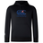 The black Canterbury New Zealand CCC Club Lightweight Hoodie by WRS Canterbury features a blue styled "Canterbury" logo with a Union Jack on the front, a kangaroo pocket, and a small white logo on the left sleeve.