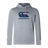 Gray Canterbury New Zealand CCC Club lightweight hoodie by WRS Canterbury, featuring a navy logo and a kangaroo pocket.