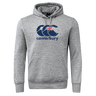 The WRS Canterbury New Zealand CCC Flag Club Hoodie is a gray sweatshirt fleece with a kangaroo pocket and the iconic CCC logo on the chest.