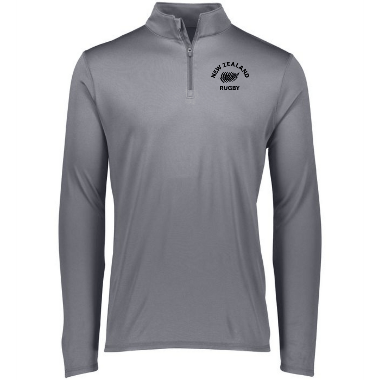 The Nations of Rugby New Zealand Rugby 1/4 Zip Pullover with an embroidered logo by EMB Augusta is perfect for fans of New Zealand Rugby. This pullover features wicking technology to keep you dry.