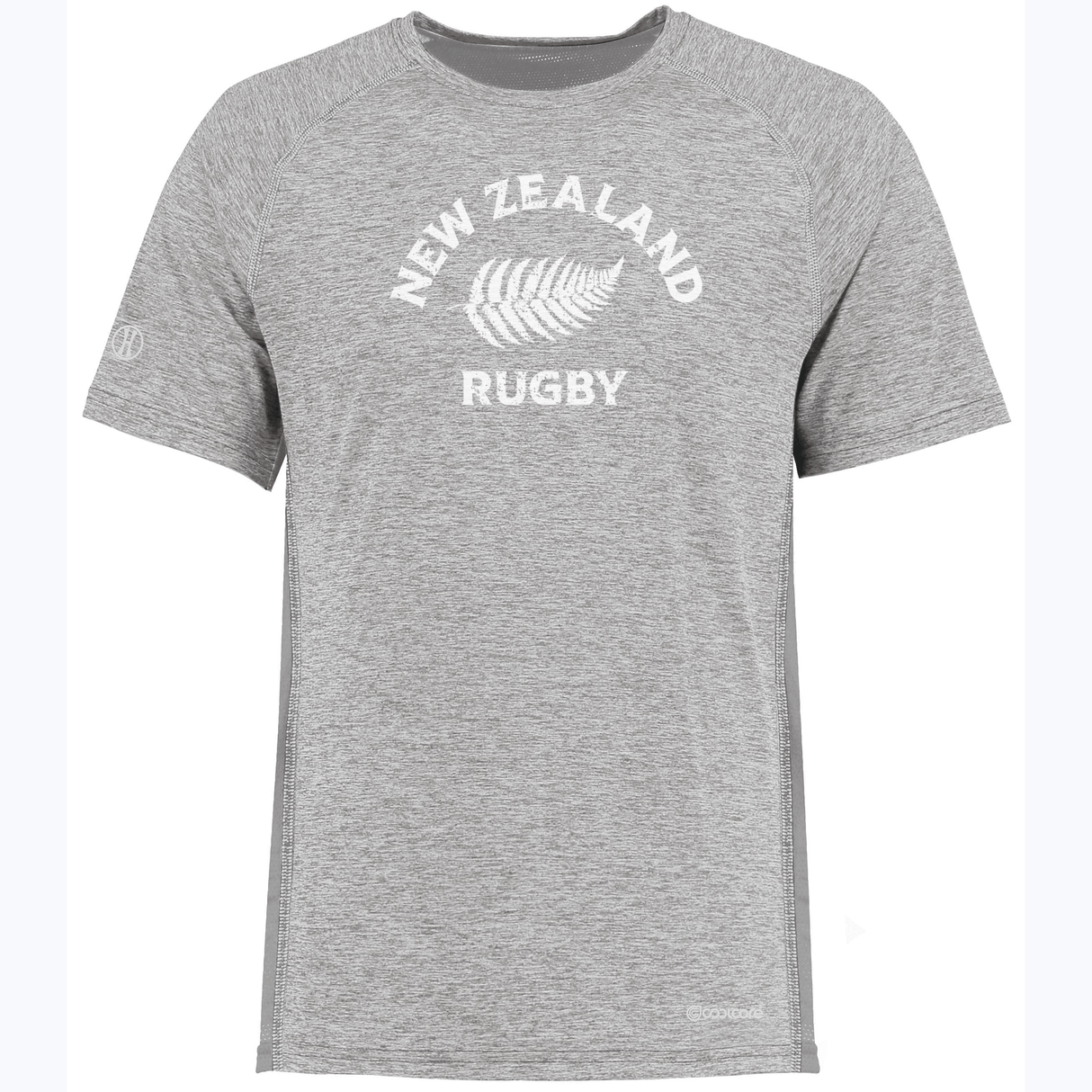 A Nations of Rugby New Zealand Rugby Electrify Training Tee with white text, by WRS Augusta.