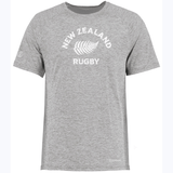 A Nations of Rugby New Zealand Rugby Electrify Training Tee with white text, by WRS Augusta.