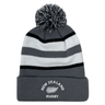 EMB Augusta Nations of Rugby New Zealand Hooped Pom-Pom Beanie