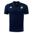 The navy blue Noble Street College Prep Club Dry Polo by EMB Canterbury showcases a tiger logo on the chest, Canterbury branding on the right side, and features Vapodri Technology for enhanced breathability.