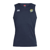 The Navy Noble Street College Prep Club Dry Singlet by EMB Canterbury features a bold tiger logo on the chest and Canterbury branding on the right. Part of our athletic gear collection, it includes Vapodri Technology to keep you cool and comfortable during workouts.