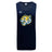 The Noble Street College Prep Tempo Vapodri Singlet by WRS Canterbury is a navy blue tank top made from recycled polyester, featuring a tiger mascot logo on the front with the Canterbury branding and logo above it.
