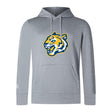 The Noble Street College Prep Club Lightweight Hoodie by WRS Canterbury features a bold blue and yellow tiger logo on the front, with a kangaroo pocket and drawstring hood for comfort.