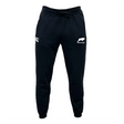 Omaha GOATS Rugby Leisure Sweatpant by Canterbury from EMB Canterbury, black sweatpants made of recycled polyester, featuring a drawstring and logos on both the left and right sides.