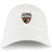 The Omaha Beavers RFC Adult Low-Profile Cotton Twill Dad Cap by EMB S&S Activewear features a white cotton twill build and the Omaha R.F.C. Beavers logo with red, black, and gold embroidered team branding.