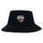 The Omaha Beavers RFC Crusher Bucket Cap by EMB S&S Activewear is a black cotton hat featuring the team's beaver graphic logo on the front—ideal sun protection for Omaha Beavers fans.