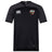 The Omaha Beavers RFC Vapodri Evader Jersey by EMB Canterbury is a black, short-sleeve rugby jersey with moisture-wicking tech, featuring the Canterbury logo on the right chest and an "Omaha F.C. Beavers" badge on the left.