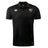 The Omaha Beavers RFC Club Dry Polo by EMB Canterbury is a black short-sleeve polo with collar, "BEAVERS" badge on left chest, Canterbury logo on right, and Vapodri Technology for breathable comfort.