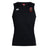 The Ohio State University Alumni Club Dry Singlet by EMB Canterbury is a sleeveless black tank top featuring a white Canterbury logo, red and green Queensland Rugby logo, and crafted with Vapodri Technology for comfort.